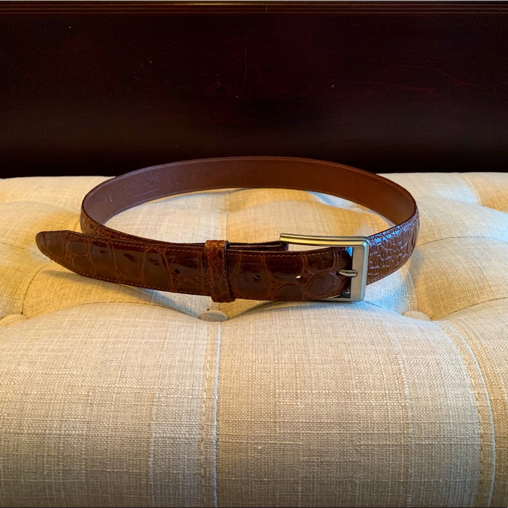 Authentic Sea Turtle leather brown belt